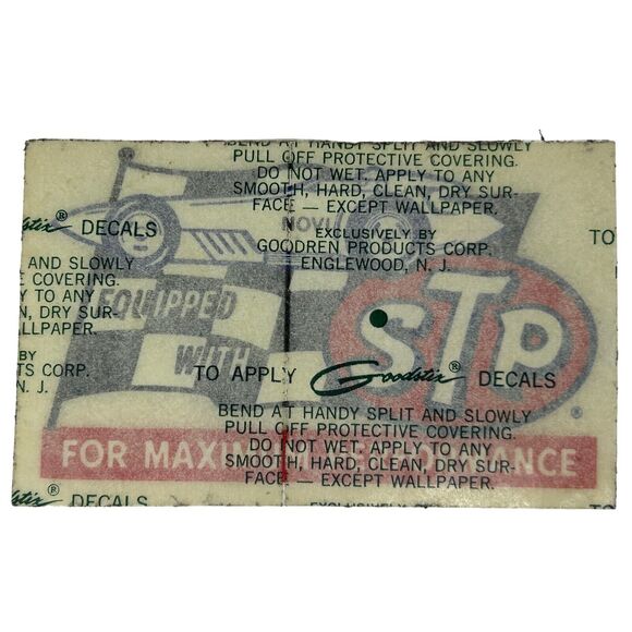 Vintage 60s 70s Lot of 4 STP Oil Stickers Auto Racing Motorsports Indy 500 NOVI - Picture 5 of 7